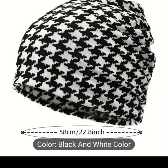 Herringbone beanie cap - Picture 3 of 4